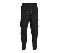 Jack & Jones Herrenhose Mann Jpstkane Noah Cargo Noos Mit Umschlag Schwarz Größe L