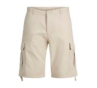 Jack & Jones Cargoshorts COLE BARKLEY – Regular Fit mit Gürtelschlaufen – Offwhite, Größe S