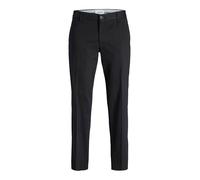 Chinohose JACK & JONES "JPSTKANE MASON EASY CARE CHINO SN", Herren, Gr. 32, Länge 34, schwarz, Web, Obermaterial: 98% Baumwolle, 2% Elasthan, unifarben, relaxed fit knöchellang, Hosen (17362603-32) sc