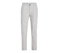 JACK & JONES Tapered Fit Chino aus Baumwoll-Leinen-Mix Modell 'STACE' in Offwhite Melange, Größe 29/32