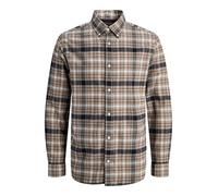 JACK & JONES Male Flanellhemd Regular Fit Flanellhemd