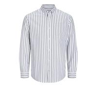 Jack & Jones Oxford Langarmhemd M Ensign Blue / Stripes Stripes