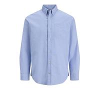 Jack & Jones Oxford Langarmhemd S Cashmere Blue / Slim Fit