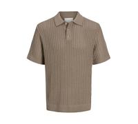JACK & JONES Male Gestricktes Polo Einfarbig Gestricktes Polo