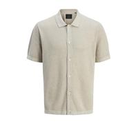 JACK & JONES Male Gestricktes Polo Einfarbig Gestricktes Polo | Relaxed Fit, Einfarbig, Kurzarm, Casual, Bei max. 40°C im schongang waschen
