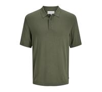 JACK & JONES Male Gestricktes Polo Einfarbig Gestricktes Polo | Relaxed Fit, Einfarbig, Kurzarm, Casual, Bei max. 40°C im schongang waschen