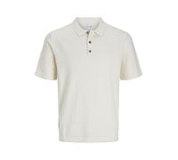 JACK & JONES Male Gestricktes Polo Einfarbig Gestricktes Polo | Relaxed Fit, Einfarbig, Kurzarm, Casual, Bei max. 40°C im schongang waschen