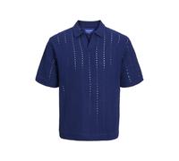 JACK & JONES Male Gestricktes Polo Einfarbig Gestricktes Polo | Relaxed Fit, Einfarbig, Kurzarm, Casual, Bei max. 40°C im schongang waschen