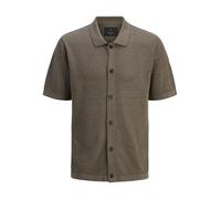 JACK & JONES Male Gestricktes Polo Einfarbig Gestricktes Polo | Relaxed Fit, Einfarbig, Kurzarm, Casual, Bei max. 40°C im schongang waschen