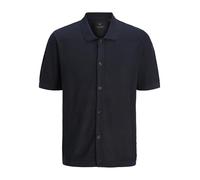 JACK & JONES Male Gestricktes Polo Einfarbig Gestricktes Polo | Relaxed Fit, Einfarbig, Kurzarm, Casual, Bei max. 40°C im schongang waschen