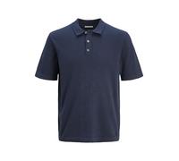 JACK & JONES Male Gestricktes Polo Einfarbig Gestricktes Polo | Relaxed Fit, Einfarbig, Kurzarm, Casual, Bei max. 40°C im schongang waschen