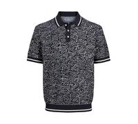 Gestricktes Polo M Blau