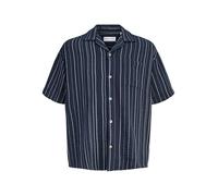 Jack & Jones Ebradley Striped Resort Kurzarmhemd XL Navy Blazer