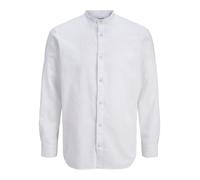 Jack & Jones Esummer Linen Blend Band Langarmhemd L White