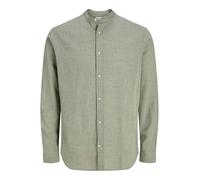 Jack & Jones Esummer Linen Blend Band Langarmhemd L New Sage