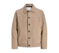 Jack & Jones Hemdjacke JJECASABLANCA SHACKET SN 100% Polyester auffällige Knopfleiste Gr. M string