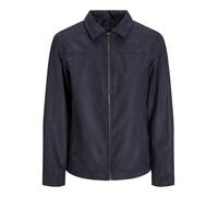 Hemdjacke JACK & JONES "JJEDYLAN SHACKET NOOS" Gr. XXL, schwarz (jet schwarz), Herren, Web, Obermaterial: 100% Polyester, unifarben, Jacken, mit Fly-Away Kragen (69120737-XXL) jet schwarz