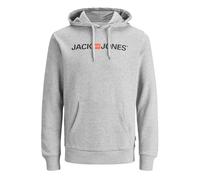 Jack & Jones Logo Kapuzenpullover M Light Grey Melange