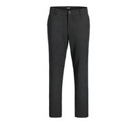 Anzughose JACK & JONES "JPSTOLLIE CONNOR CHINO NOOS", Herren, Gr. 32, Länge 32, dunkelgrau, Web, Obermaterial: 69% Polyester, 29% Viskose, 2% Elasthan, unifarben, regular fit lang, Hosen Anzughose (36