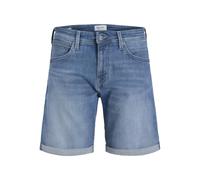 JACK & JONES Regular Fit Jeansshorts im 5-Pocket-Design Modell 'RICK' in Blau, Größe S