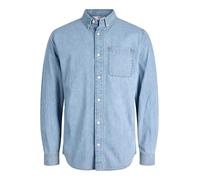 JACK & JONES Male Jeanshemd Regular Fit Jeanshemd | Normale Passform, lange Ärmel, lässig, maximale Temperatur 40 °C
