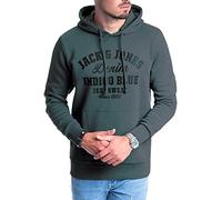 JACK & JONES Male Kapuzenpullover Logo Kapuzenpullover (Dark Slate Mika/649 S)
