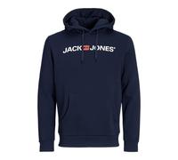 Jack & Jones Herren Sweatshirt Mann Jjecorp Altes Logo Sweat Hood Noos Blau Größe M
