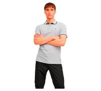 Jack & Jones Epaulos Kurzarm-poloshirt M Light Grey Melange