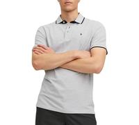 Jack & Jones Epaulos Kurzarm-poloshirt S Light Grey Melange