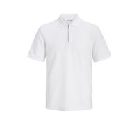 Jack & Jones Poloshirt Austin mit Reißverschluss Regular Fit Weiß XXL