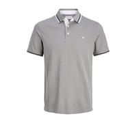 Jack & Jones Poloshirt "Jjpaulos" in Grau - Größe L | Herren Plussize