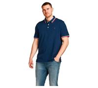 JACK & JONES Male Poloshirt Plus Size Einfarbig Poloshirt