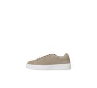 JACK & JONES Herren Stockholm Leder Sneaker Plaza Taupe Braun 9