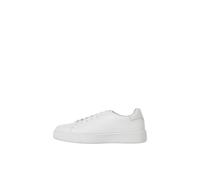 JACK & JONES Herren Stockholm Leder Sneaker Bright White Weiß 8