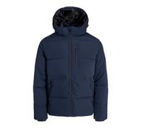 Steppjacke JACK & JONES "JJEOWEN PUFFER SN", Herren, Gr. S, blau (sky captain), Web, Obermaterial: 100% Polyester, unifarben, regular fit, Rippbündchen, Jacken (77623939-S) sky captain
