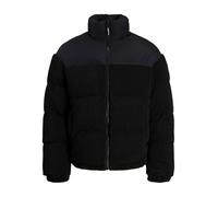 Jack & Jones Steppjacke JCOFLARE TEDDY PUFFER JACKET Herren Schwarz Gr. M 100% Polyester