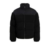 Jack & Jones Steppjacke JCOFLARE TEDDY PUFFER JACKET Herren Schwarz Gr. S 100% Polyester