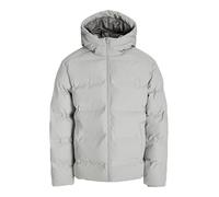 Steppjacke JACK & JONES "JJESOHO PUFFER HOOD SN", Herren, Gr. XXL, grau (dove), Web, Obermaterial: 100% Polyester, unifarben, regular fit, hoch geschlossener Ausschnitt, Bündchen, Jacken (50481746-XXL