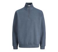 JACK & JONES Male Strickjacke mit Viertelreißverschluss Einfarbig Strickjacke mit Viertelreißverschluss