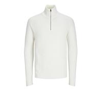 JACK & JONES Male Strickjacke mit Viertelreißverschluss Meliert Strickjacke mit Viertelreißverschluss