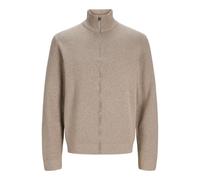 JACK & JONES Premium Regular Fit Jacke aus reiner Baumwolle Modell 'MILANO' in Beige Melange, Größe M
