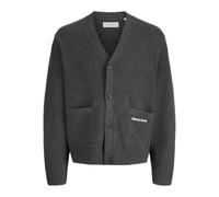 JACK&JONES - JORNORREBRO KNIT CARDIGAN LN Dark Grey Melange - Gr. - M