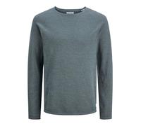 Jack & Jones Strickpullover JJEHILL Knit Crew Neck Einfarbig Petrol Herren Plussize XL