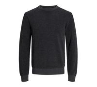 Jack & Jones Pullover JJEGLOBE Strick-Rundhals NOOS Dunkelgrau Melange L