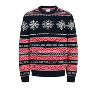 JACK & JONES Pullover JJXMAS dunkelblau | L