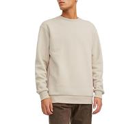 Sweatshirt JACK & JONES "JJEBRADLEY SWEAT CREW NOOS" Gr. S, gelb (moonbeam) Herren Sweatshirts (30073414-S) moonbeam