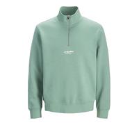 JACK & JONES Male Sweatshirt mit halbem Reißverschluss Gedruckt Sweatshirt mit halbem Reißverschluss