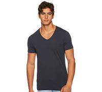 Jack & Jones T-Shirt Basic V-Neck in blauem Navy S Regular Fit