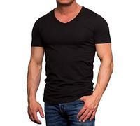JACK & JONES Herren T-Shirt 12059219 Basic V-Neck Tee, Gr. 48 (S), Schwarz (Black)