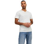 JACK & JONES Male T-Shirt Basic V-Neck Opt White, XXL